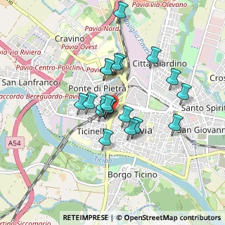 Mappa Viale Cesare Battisti, 27100 Pavia PV, Italia (0.694)