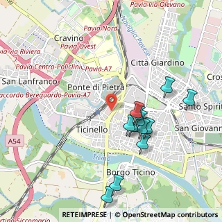 Mappa Viale Cesare Battisti, 27100 Pavia PV, Italia (0.96667)