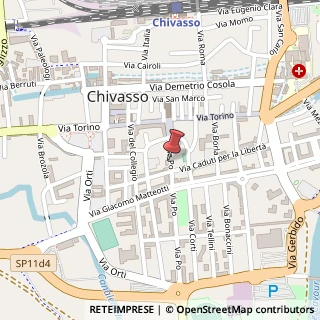 Mappa Via Po, 6, 10034 Chivasso, Torino (Piemonte)