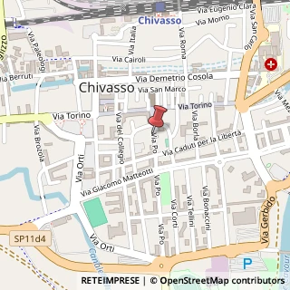 Mappa Via Po, 2, 10034 Chivasso, Torino (Piemonte)