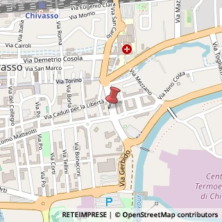 Mappa Viale Cavour Camillo Benso, 6, 10034 Chivasso, Torino (Piemonte)