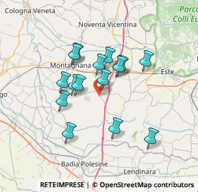 Mappa Via Oppi, 35040 Megliadino San Vitale PD, Italia (5.73133)