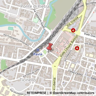 Mappa Piazzale della Stazione, 7, 27100 Pavia, Pavia (Lombardia)