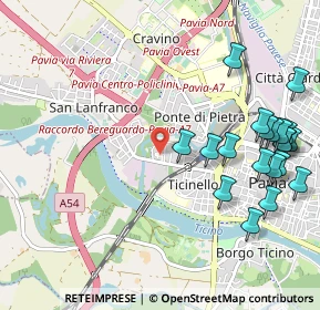 Mappa Via Flavio Torti, 27100 Pavia PV, Italia (1.261)