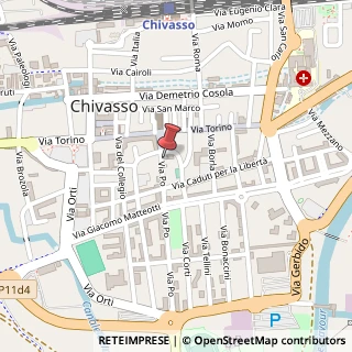 Mappa Piazza della Repubblica, 5, 10034 Chivasso, Torino (Piemonte)