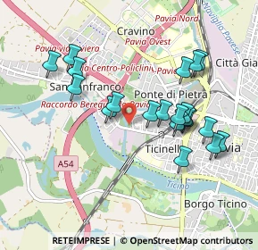 Mappa Via Riviera, 27100 Pavia PV, Italia (0.905)