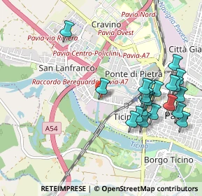 Mappa Via Riviera, 27100 Pavia PV, Italia (1.0915)