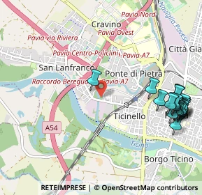 Mappa Via Riviera, 27100 Pavia PV, Italia (1.3655)