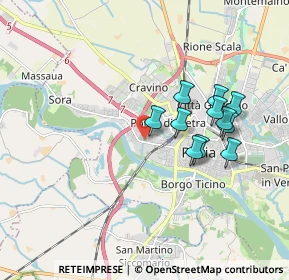 Mappa Via Riviera, 27100 Pavia PV, Italia (1.60636)