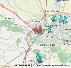 Mappa Via Riviera, 27100 Pavia PV, Italia (2.59727)