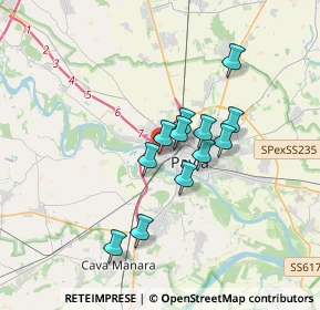 Mappa Via Riviera, 27100 Pavia PV, Italia (2.58417)