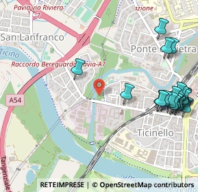 Mappa Via Riviera, 27100 Pavia PV, Italia (0.6945)