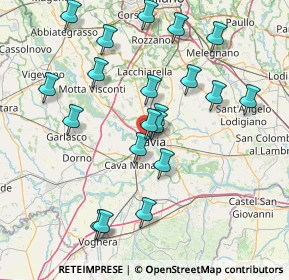 Mappa Via Riviera, 27100 Pavia PV, Italia (15.842)