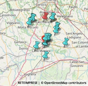 Mappa Via Riviera, 27100 Pavia PV, Italia (10.3365)