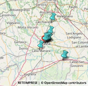 Mappa Via Riviera, 27100 Pavia PV, Italia (5.82462)