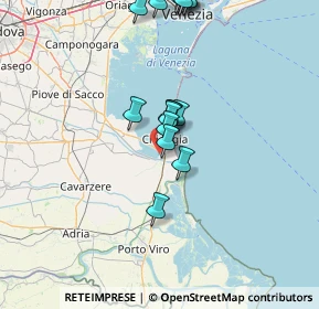 Mappa E55, 30015 Chioggia VE, Italia (16.25556)