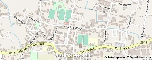 Mappa Casale di Scodosia
