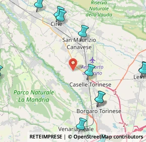 Mappa Via Maffei, 10077 San Maurizio Canavese TO, Italia (5.89667)