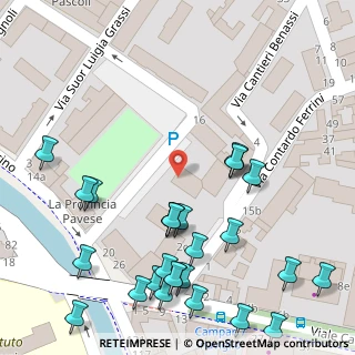 Mappa Via Cantieri Benassi, 27100 Pavia PV, Italia (0.07407)