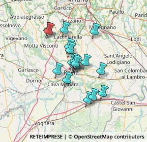 Mappa Via Cantieri Benassi, 27100 Pavia PV, Italia (9.22)