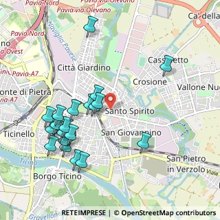 Mappa Via Cantieri Benassi, 27100 Pavia PV, Italia (1.0625)