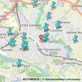 Mappa Via Cantieri Benassi, 27100 Pavia PV, Italia (1.15056)