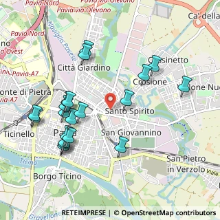 Mappa Via Cantieri Benassi, 27100 Pavia PV, Italia (1.0595)