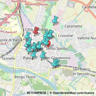 Mappa Via Cantieri Benassi, 27100 Pavia PV, Italia (0.682)