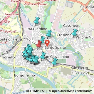 Mappa Via Cantieri Benassi, 27100 Pavia PV, Italia (0.952)