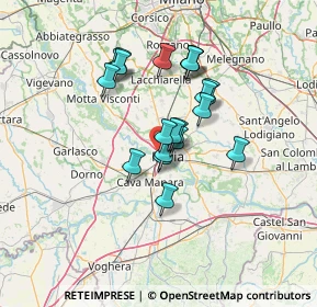 Mappa Via Coralli, 27100 Pavia PV, Italia (10.388)