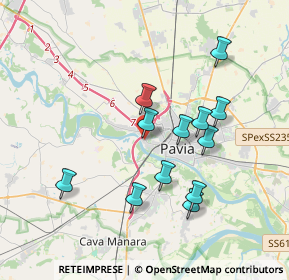 Mappa Via Coralli, 27100 Pavia PV, Italia (3.38167)