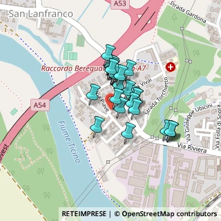 Mappa Via Coralli, 27100 Pavia PV, Italia (0.15)