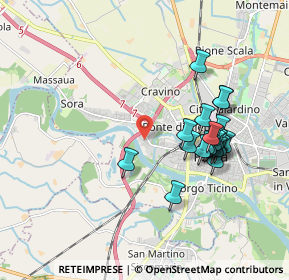 Mappa Via Coralli, 27100 Pavia PV, Italia (1.768)