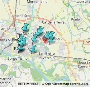 Mappa Via Amalfi, 27100 Pavia PV, Italia (1.636)