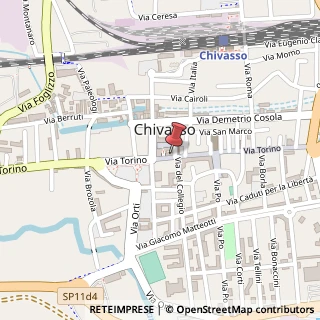 Mappa Via Torino, 64, 10034 Chivasso, Torino (Piemonte)