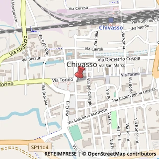 Mappa Via Torino, 71, 10034 Chivasso, Torino (Piemonte)