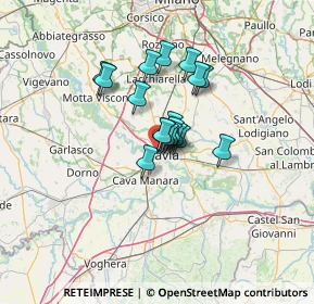 Mappa Strada Privata Alfredo, 27100 Pavia PV, Italia (7.90889)