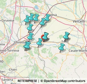 Mappa Viale Madonna, 13044 Crescentino VC, Italia (11.71667)