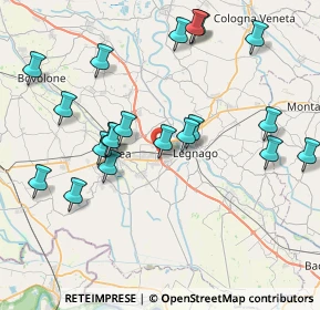 Mappa Via Ing. Pilade Riello, 37045 Legnago VR, Italia (8.49)