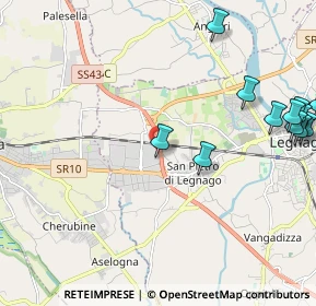 Mappa Via Ing. Pilade Riello, 37045 Legnago VR, Italia (2.78583)