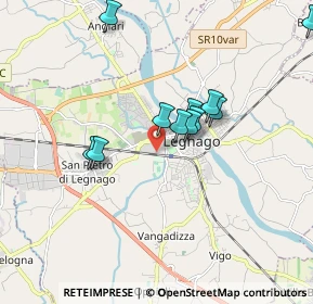 Mappa 37045 Legnago VR, Italia (1.58455)