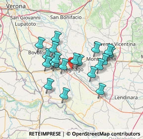 Mappa 37045 Legnago VR, Italia (10.989)