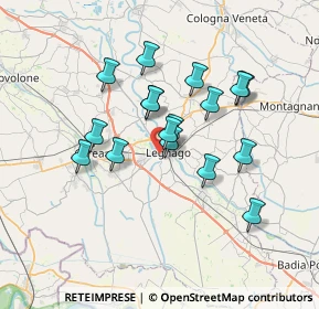 Mappa 37045 Legnago VR, Italia (5.85176)