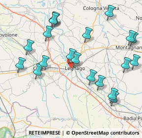 Mappa 37045 Legnago VR, Italia (9.2415)