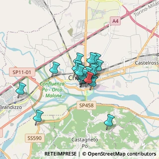 Mappa Via Torino, 10032 Chivasso TO, Italia (0.996)