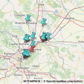 Mappa Via Torino, 10032 Chivasso TO, Italia (12.4925)