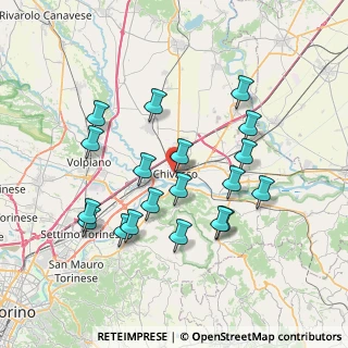 Mappa Via Torino, 10032 Chivasso TO, Italia (7.20105)