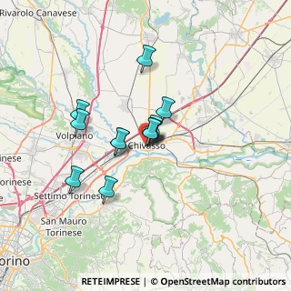 Mappa Via Torino, 10032 Chivasso TO, Italia (4.715)
