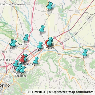 Mappa Via Torino, 10032 Chivasso TO, Italia (9.706)