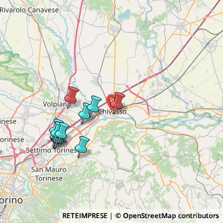 Mappa Via Torino, 10032 Chivasso TO, Italia (7.88455)